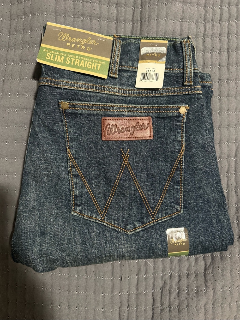 Wrangler Retro Slim Straight Men’s Jeans - Indigo Blue